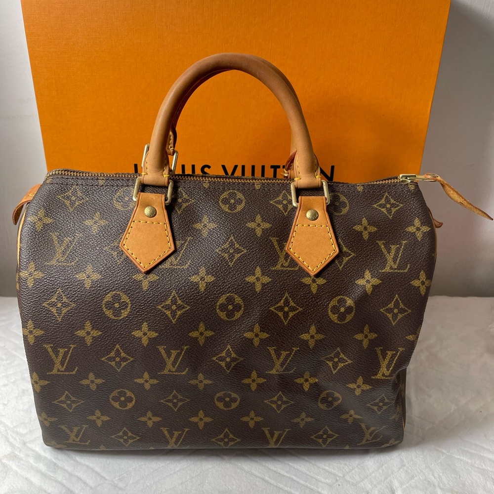 Speedy 30 Louis Vuitton Brown Monogram Satchel